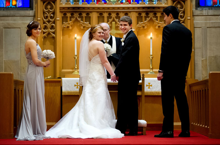 bride-groom-smilie-wedding-ceremony-st-marks-findlay-bly-photography