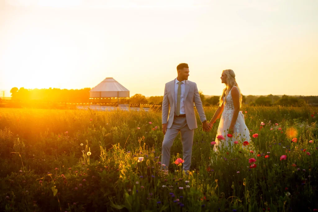 22 acres farm wedding sunset