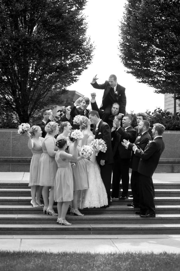 bridal party cheering blackwell columbus