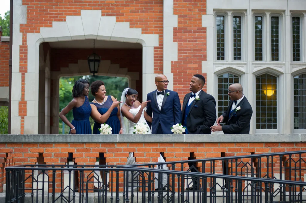 bridal party jeffrey mansion wedding columbus