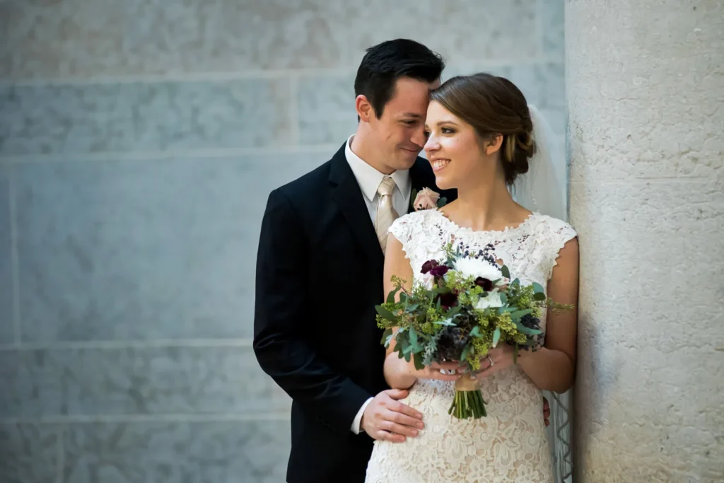 bride groom wedding ohio statehouse