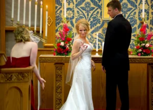 funny bride ceremony moment