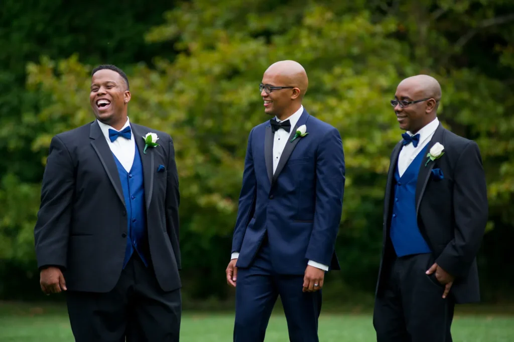 groomsmen jeffrey mansion wedding