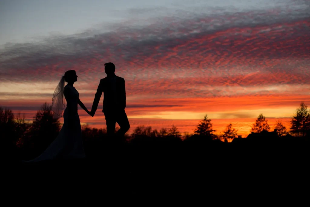 sunset wedding jefferson country club blacklick