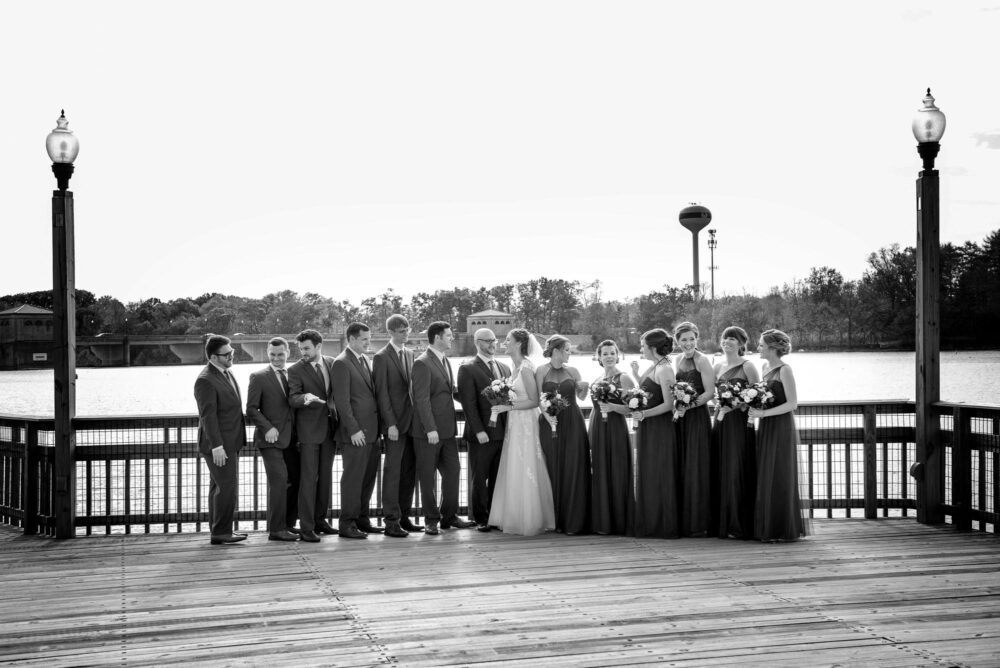 wedding party columbus ohio zoo dock bly photography