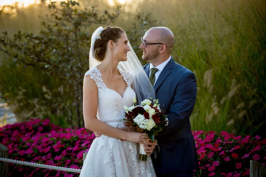 columbus zoo wedding portrait