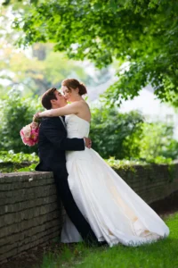 franklin park wedding couple