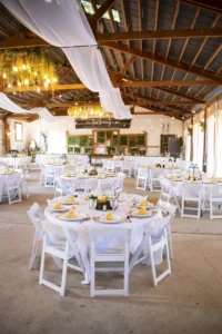 harvest hills wedding reception tables