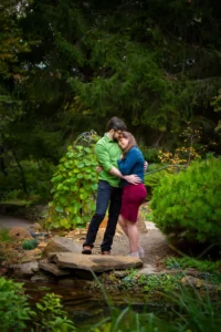 inniswood park pond engagement