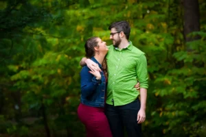 inniswood park trees engagement