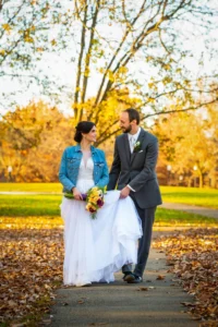 schiller park columbus fall wedding