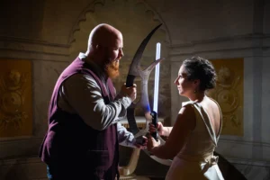 star wars trek wedding